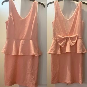 Juniors rose pink dress